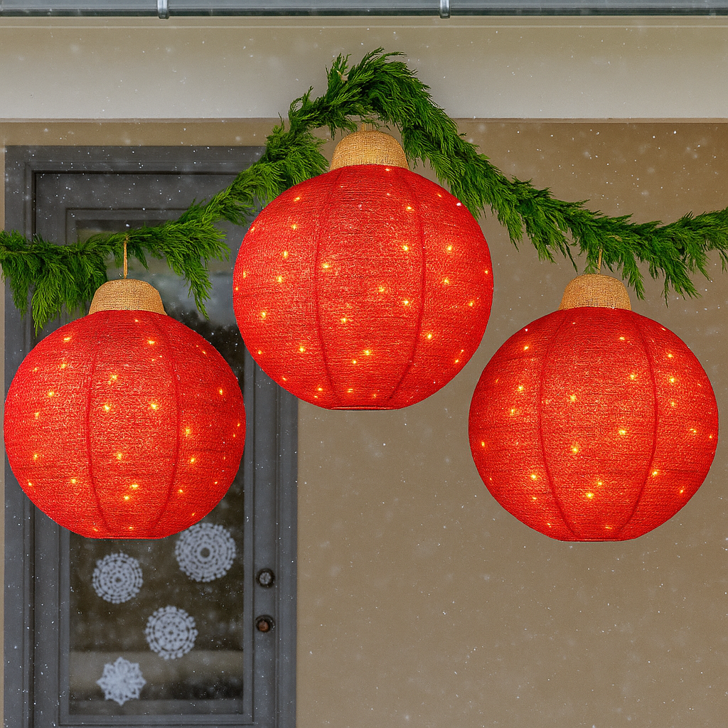 Velora™ Hanging LED Holiday Ornaments
